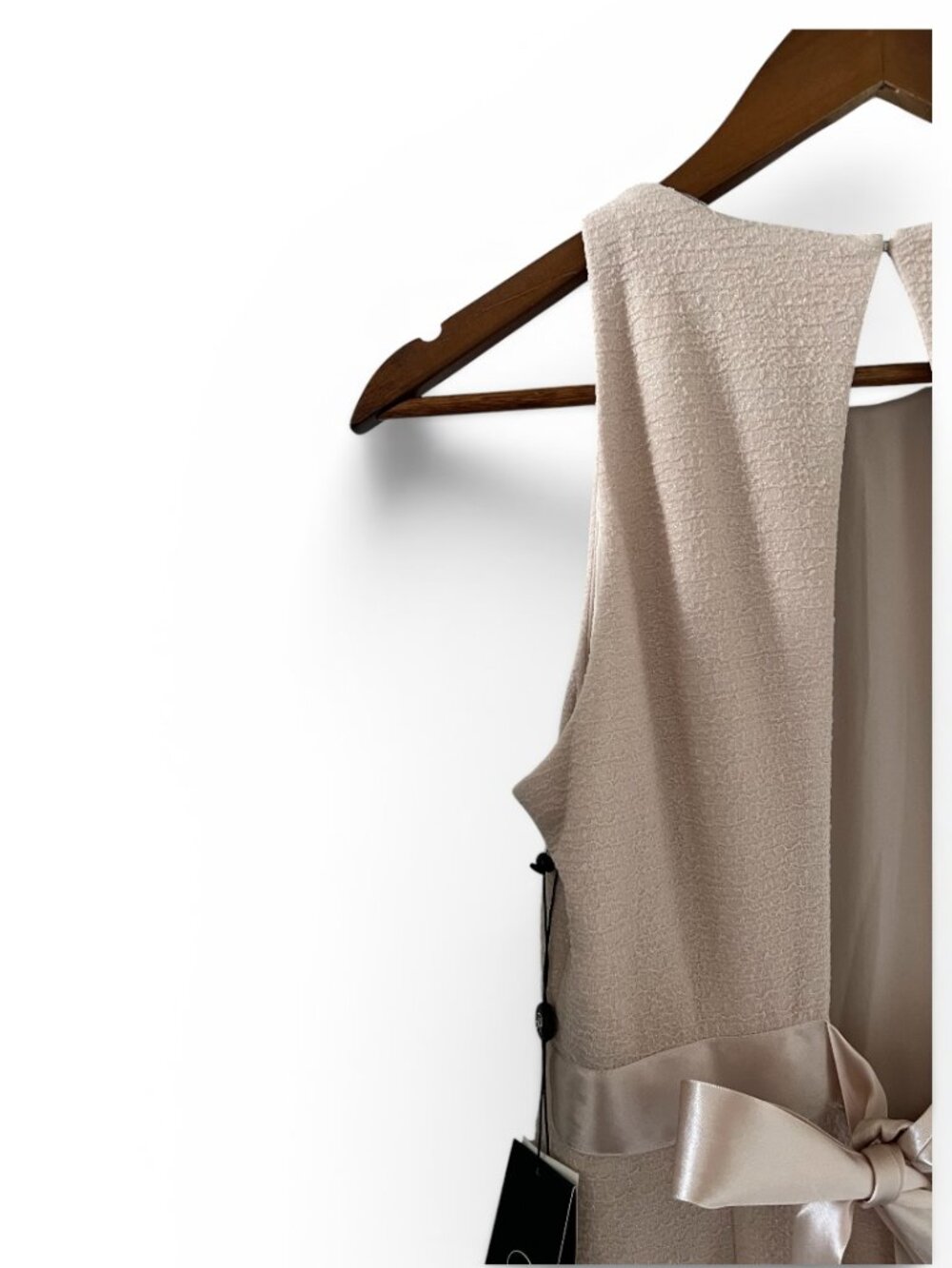Adrianna Papell NEW Metallic Knit Maxi Dress/Gown In Champagne Size 4 - Picture 9 of 16